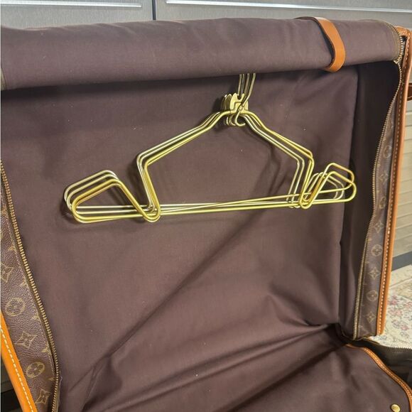 Louis Vuitton Vintage 80s/90s Monogram Garment Brown Luggage Bag - Picture 4 of 16